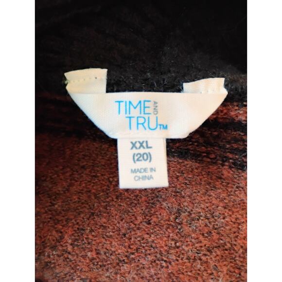 Size 20 (XXL) Multicolored Cardigan. Comfy Autumn/Fall Colors Sweater. - Picture 2 of 9